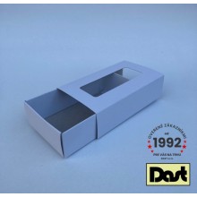 Krabička s okienkom 160x90x45mm - biela, MAKRONKY