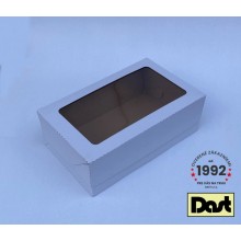 Krabička s okienkom 29x18x10cm - biela, microvlna