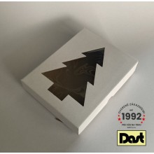 Krabička s okienkom 25x20x5cm - biela, STROMCEK