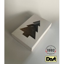 Krabička s okienkom 30x20x7cm - biela, STROMČEK