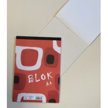 Poznámkový blok A4 linajkový, 50 listov