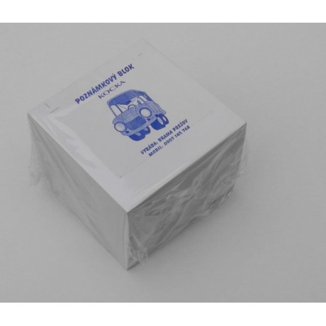 Poznámkový blok-Kocka lepená 9x9-7cm