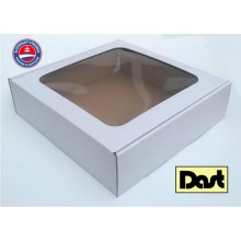 Krabička s okienkom 25x25x7cm - biela