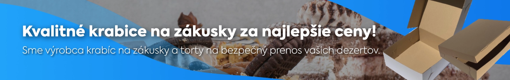 KRABICE NA ZÁKUSKY A TORTY