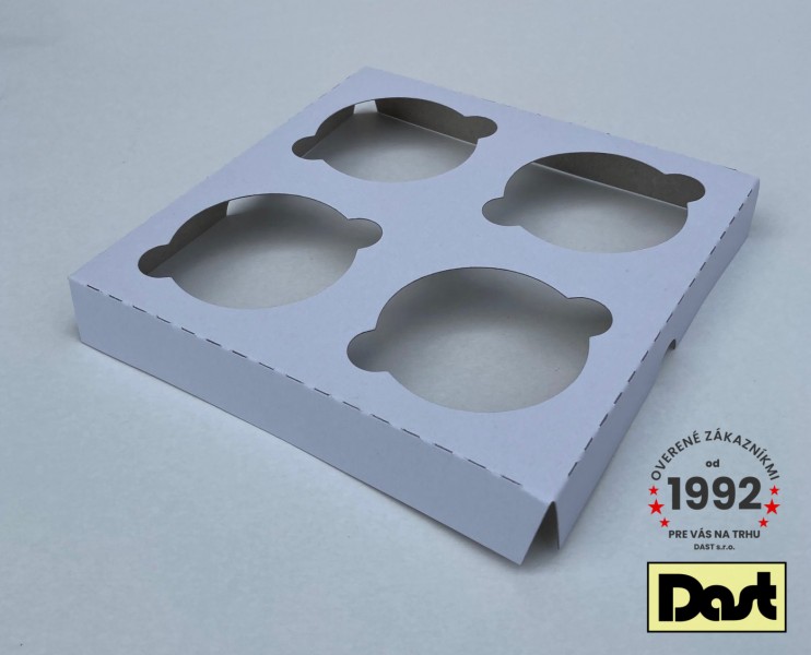 Vložka na CUPCAKE 18x18/4ks - biela