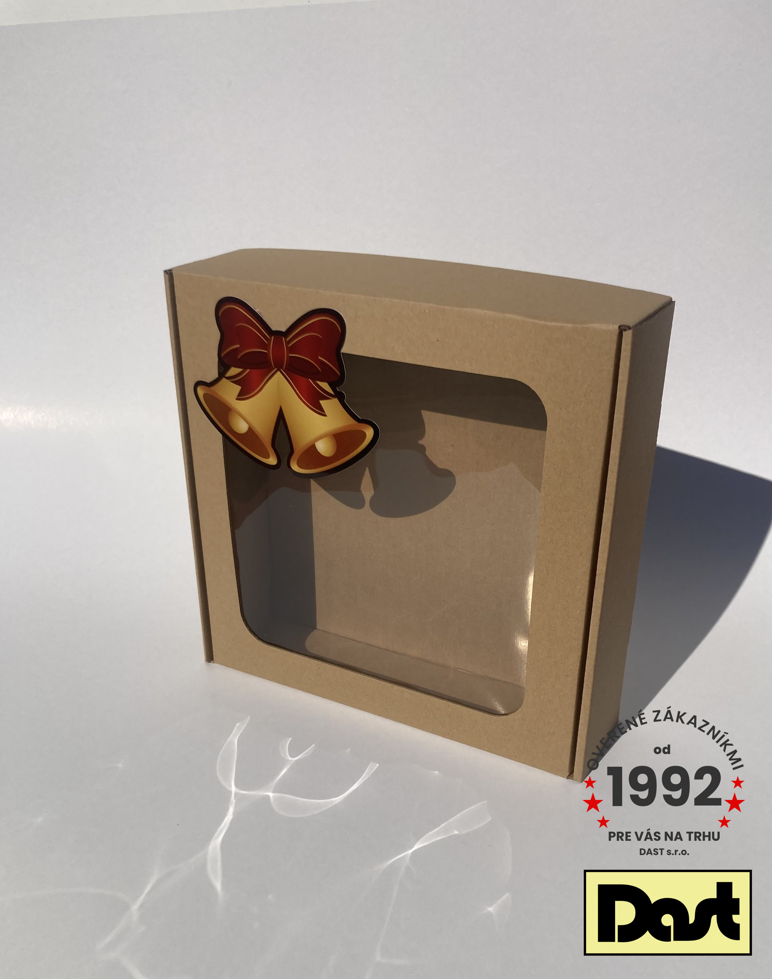 Krabička s okienkom 25x25x7cm ZVONČEK