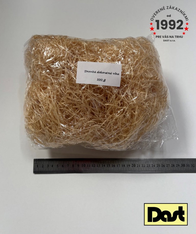 Drevitá dekoračná vlna 100g 