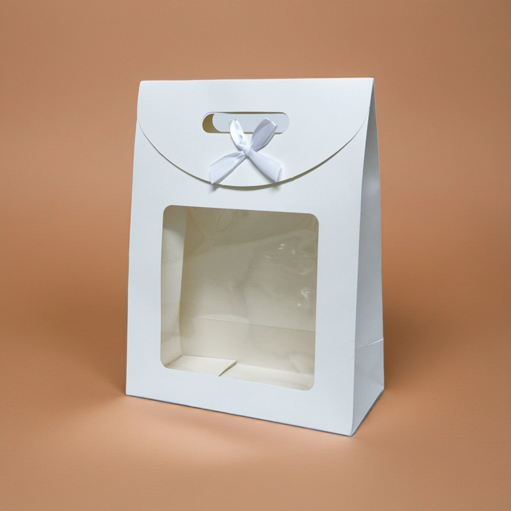 Darčeková taška s okienkom BIELA 23x11x31 cm Darčeková taška s okienkom BIELA 23x11x31 cm