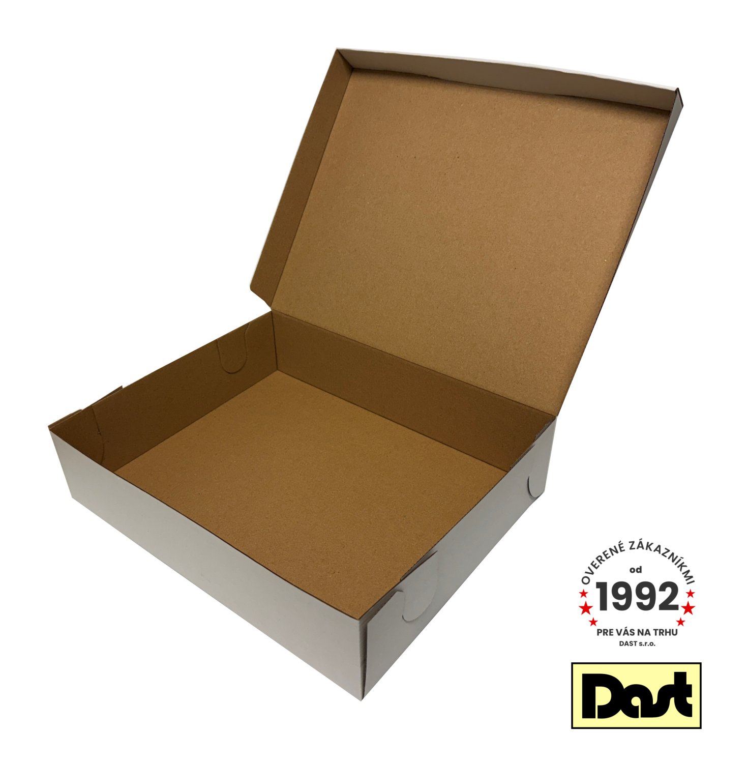 Krabička s vekom-Štrudľa 34,5x27,5x8cm BIELA