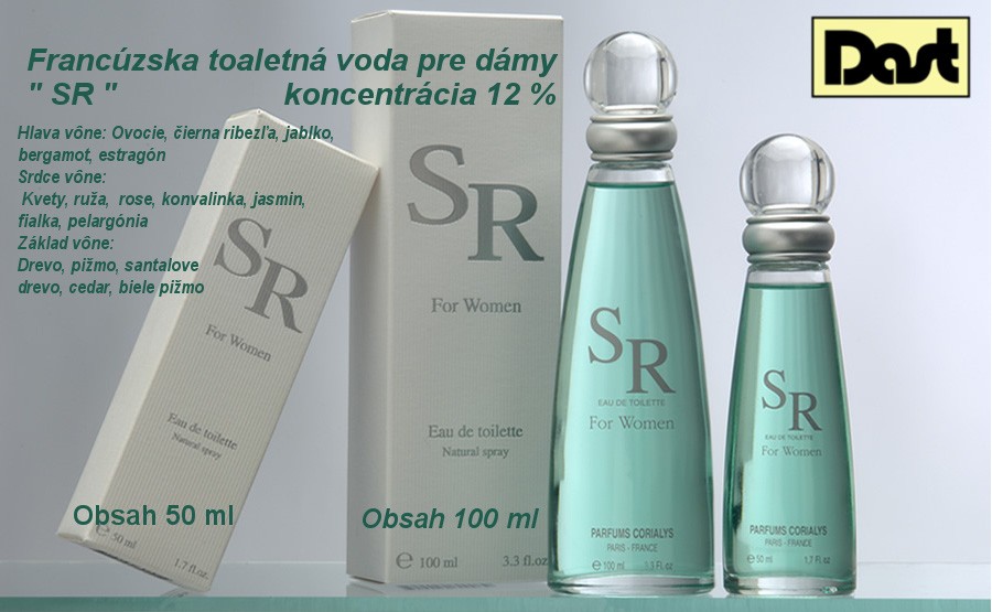 Toaletná voda SR 100 ml pre dámy