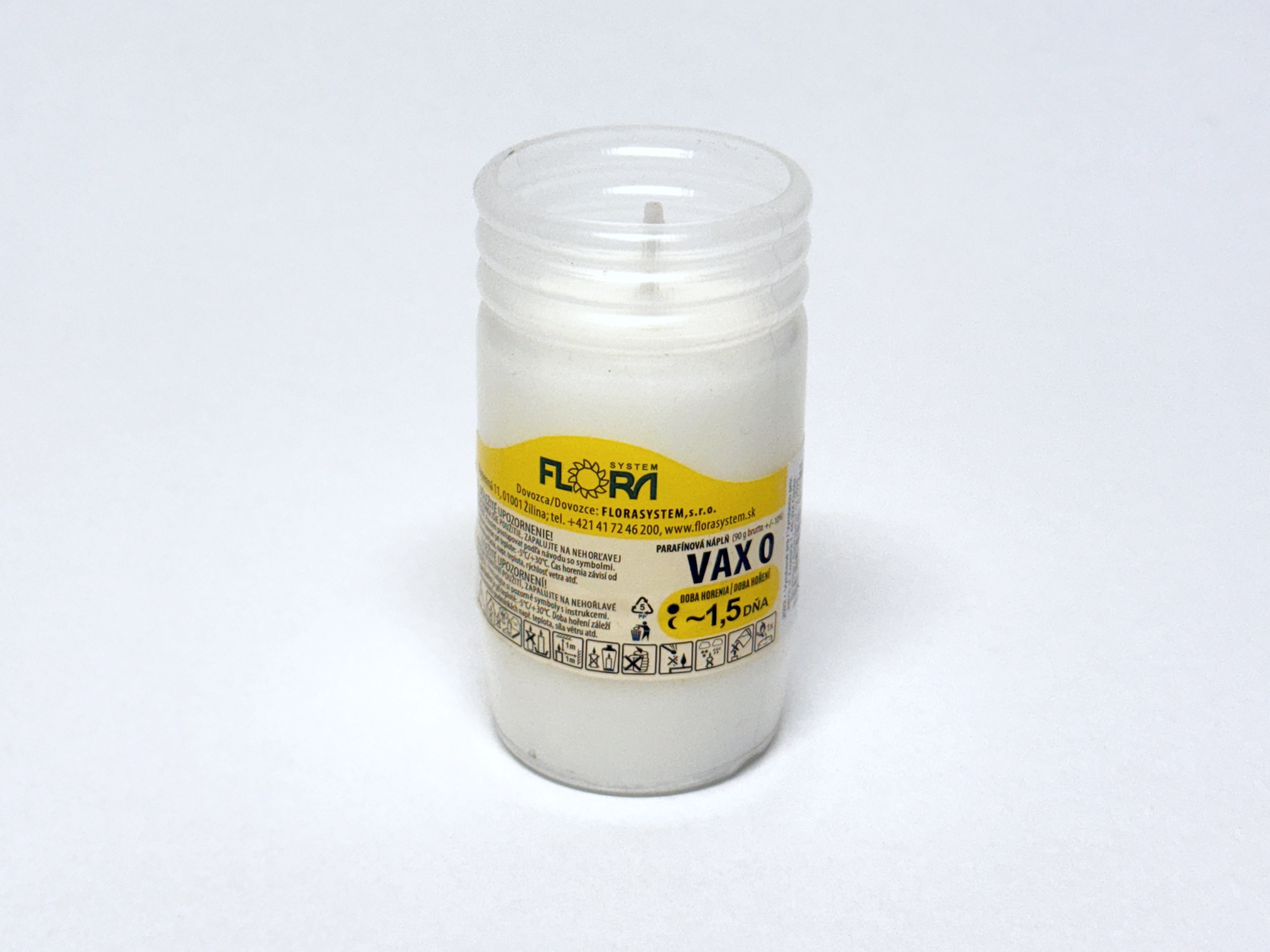 Náhrobná sviečka - parafínová náplň VAX0, 90gram Náhrobná sviečka - parafínová náplň VAX0, 90gram