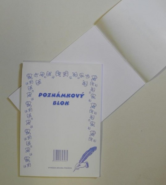 Poznámkový blok A4 BRAMA, čistý, 50 listov