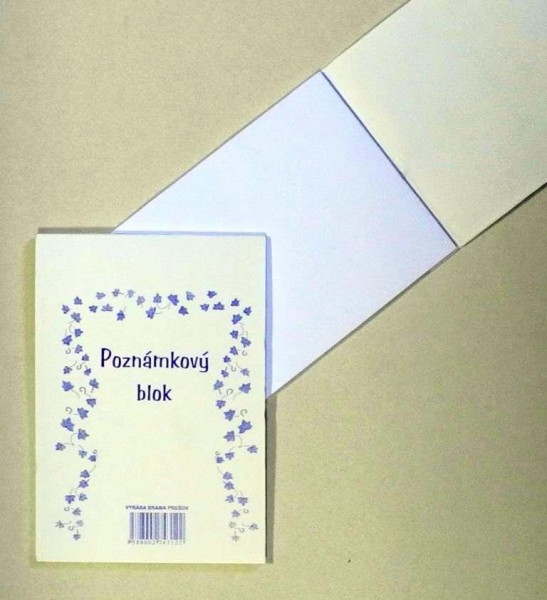 Poznámkový blok A5 BRAMA, čistý, 50 listov