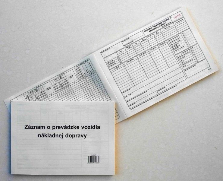 Záznam o prevádzke vozidla nákladnej dopravy