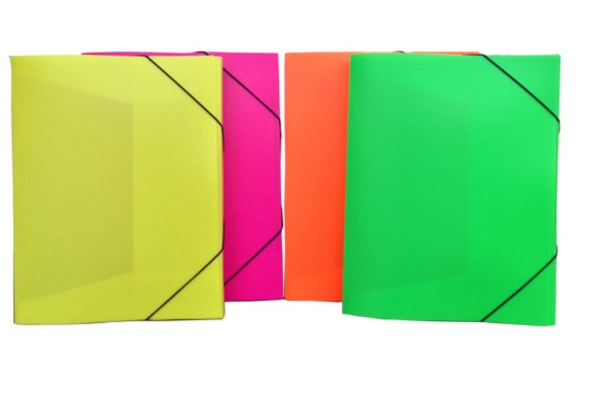 Box na spisy PP s gumičkou NEON 33x25-3cm
