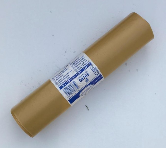 Vrecia na odpadky, 120L/25ks, žlté
