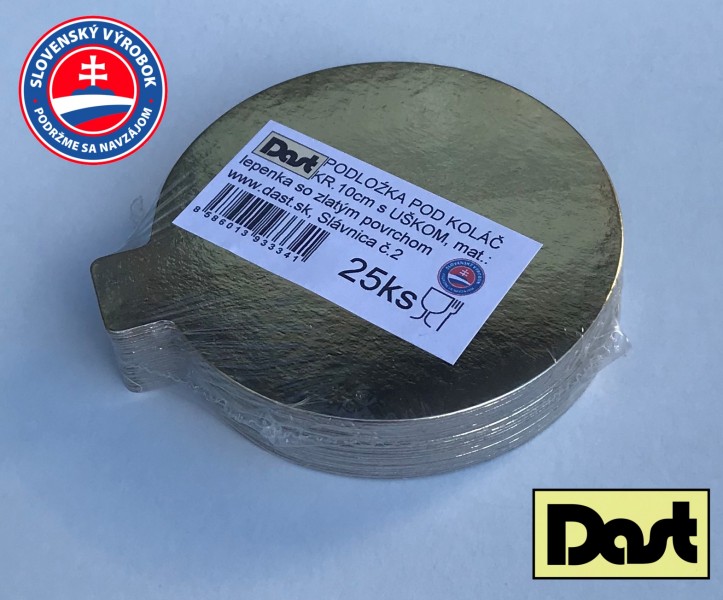 Podložka pod koláč, kruh s uškom 10cm/25ks