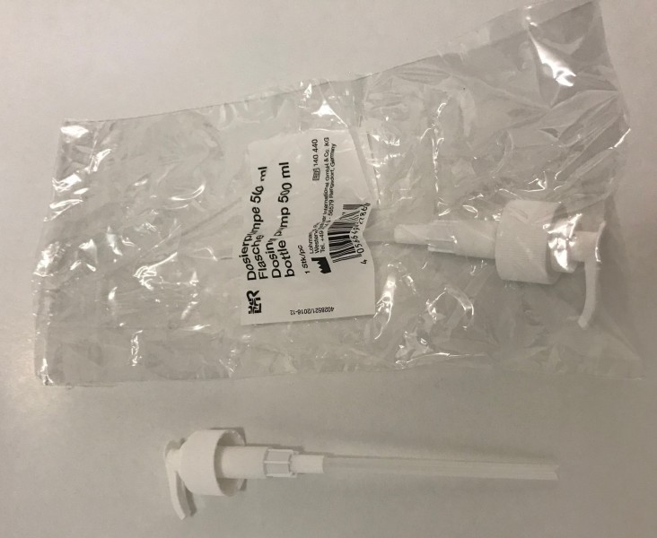 Dávkovacia pumpička k L+R 500 ml dezinfekcii